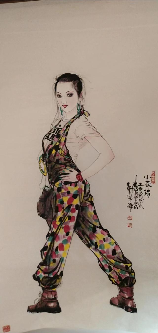 古典与现代-著名画家刘忠全工笔写意人物画作品欣赏-图8