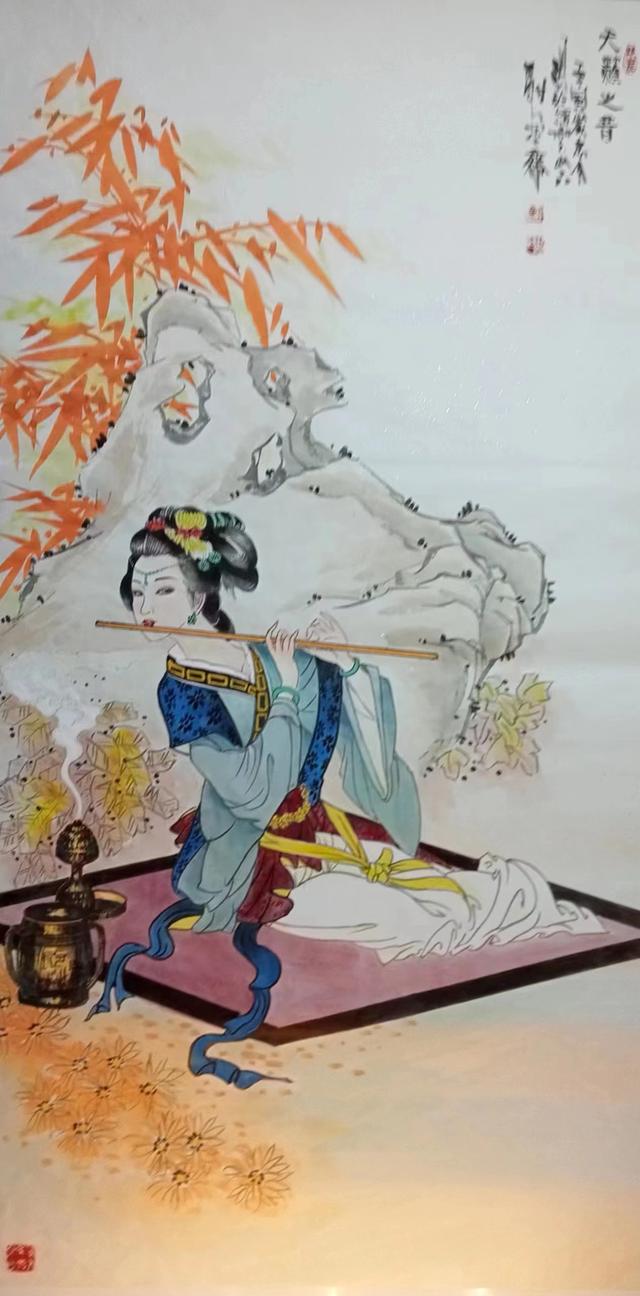 古典与现代-著名画家刘忠全工笔写意人物画作品欣赏-图15