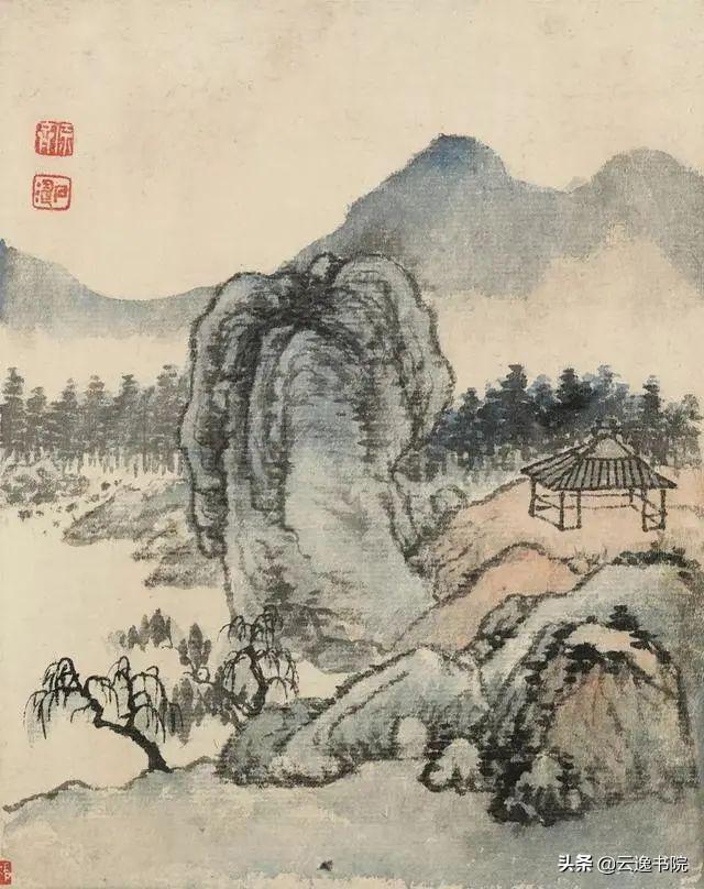 石涛 - 山水小品-图3