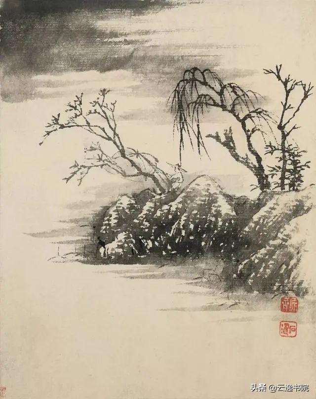 石涛 - 山水小品-图4