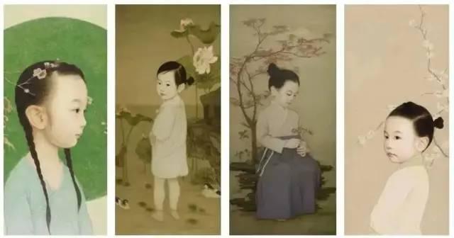 他将女儿画进国画，3年15幅每天画10小时，这才是中国式仙女-图8