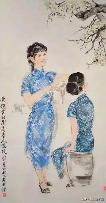 刘继卣大师儿子刘楠，女儿刘蔷，刘葵作品欣赏-图11